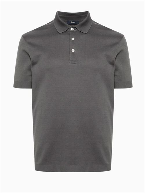 KNITTED POLO SHIRT HERNO | JPL00125U.520599460 Grigio